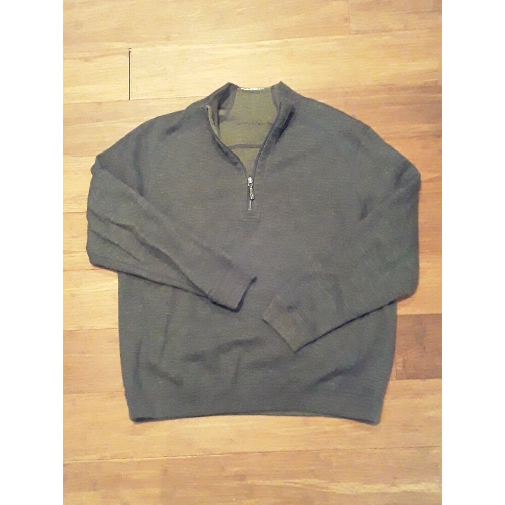 TOMMY BAHAMA Men's "Long Sleeve 1/4 Zip Pullover Sweater" - XL